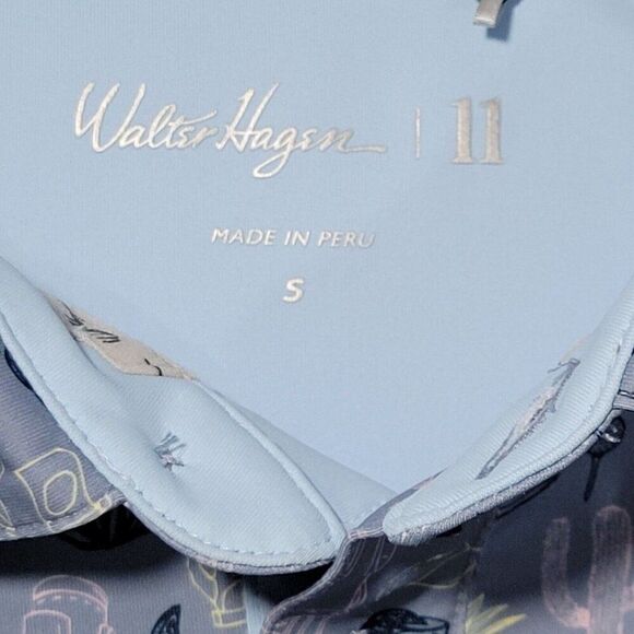 Walter Hagen Golf Polo Shirt Men Size Small Desert Tequila Alcohol Stretch NEW - Picture 6 of 13